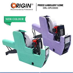 mesin label 1 baris price labeller pastel kode opl 5500 ( ungu pastel  / hijau pastel ) mesin harga