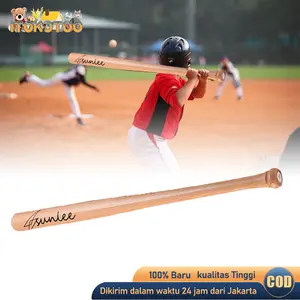 Tongkat Baseball Kayu 33in Stik Basebol Pemukul Baseball