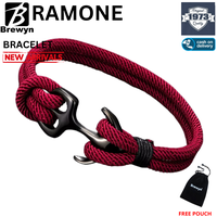 Gambar RAMONE PARACORD BRACELET gelang tali gelang pria + FREE BREWYN POUCH - BLACK dari Toko 1973 Kota Administrasi Jakarta Barat 1 Tokopedia