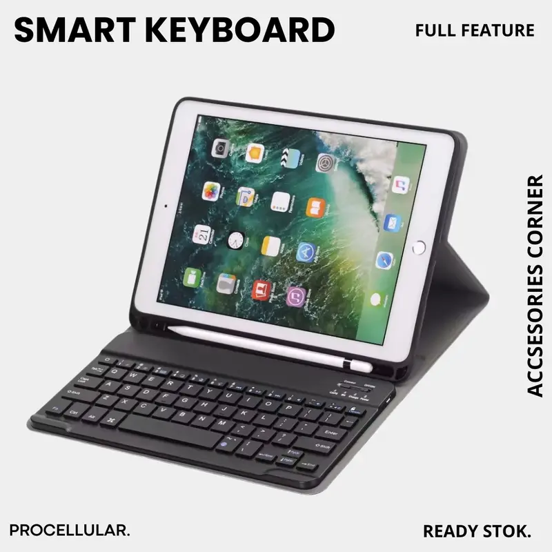 Smart Casing Keyboard Wireless Case iPad 6 2018 / New iPad 5 2017 9.7 0