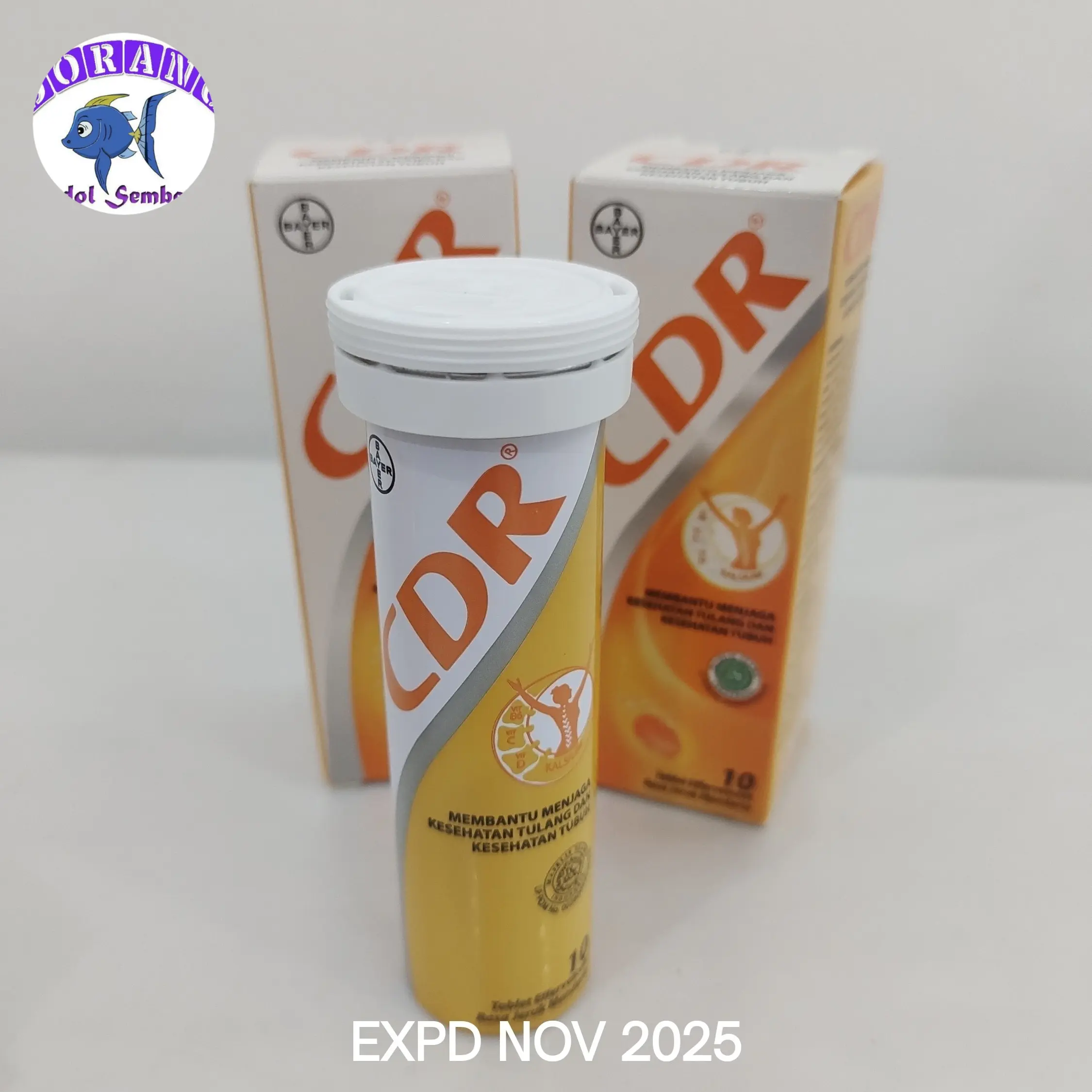 CDR CALCIUM D isi 10 rasa Jeruk