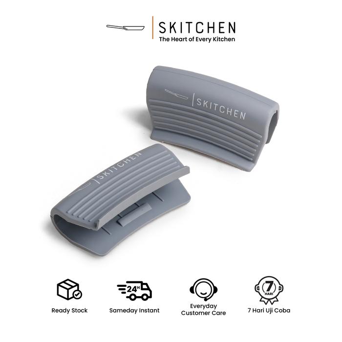 Gambar SKITCHEN Dual Silicone Handle - Pegangan Silikon Anti Panas, Anti Slip, Panci Wajan Cast Iron dari SKITCHEN Indonesia Kota Administrasi Jakarta Barat Tokopedia