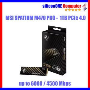 MSI SSD SPATIUM M470 PRO 1TB NVME speed 6000/4500 - 5 TAHUN GEN4 PCIE4