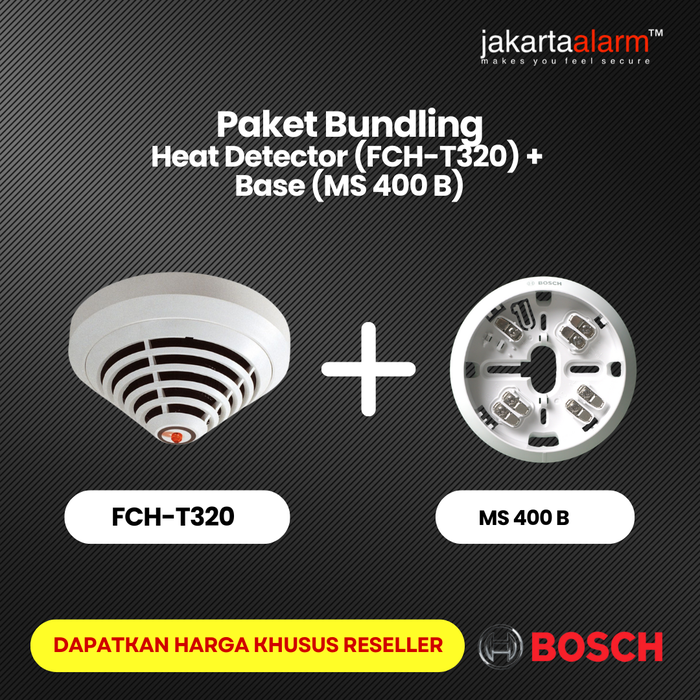 Gambar Sensor Deteksi panas Heat Detector BOSCH FCH-T320 Fire Alarm - Base MS 400 B dari jakartaalarm Official Store Kota Administrasi Jakarta Selatan 5 Tokopedia