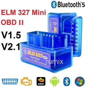 Promo Elm327 Mini Obd Obd2 Bluetooth Wireless Car Scanner V1.5 V2.1 Alat