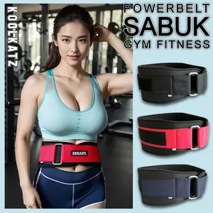 Sabuk Gym Velcro - Waist Support Belt - Bodybuilding Korset Fitness