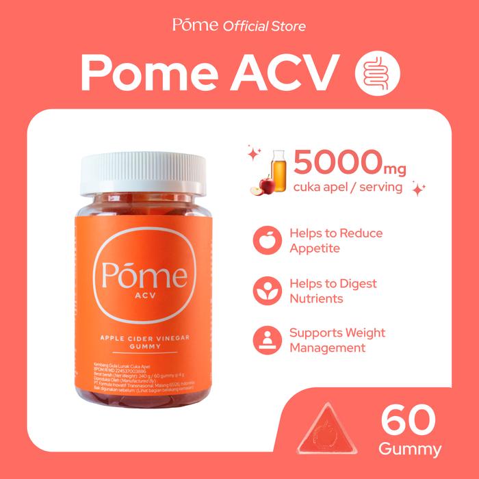 Gambar Gummy Pome Dietary Supplement Apple Cider Vinegar Superfood Vegan dari Getpome Kota Tangerang Tokopedia