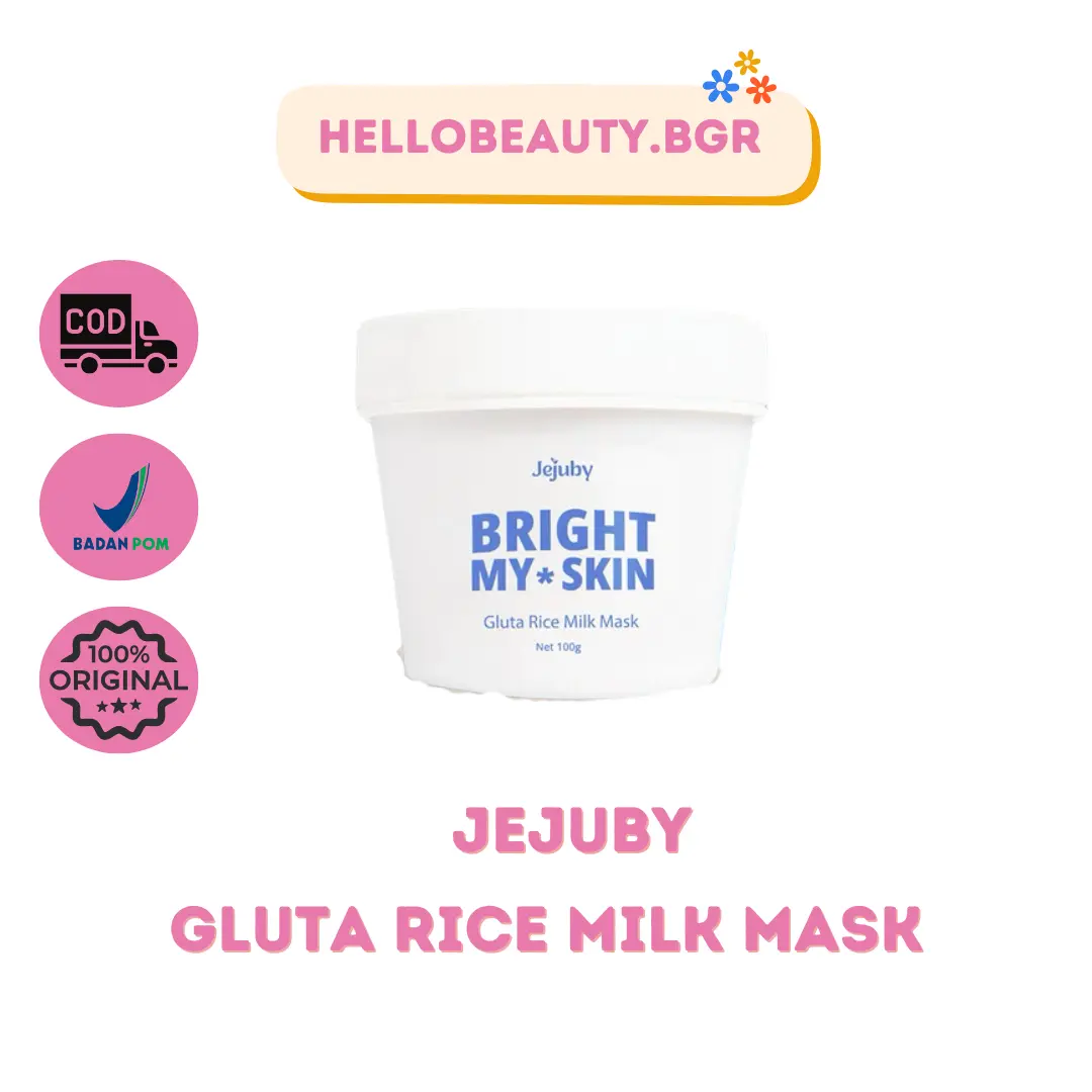 Gluta Rice Milk Mask 2in1 Bleaching & Sleeping Body Mask Jejuby