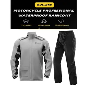 SULAITE Waterproof Rainwear Motorcycle Rain Coat With Cover Jas Hujan Pemotor 0901