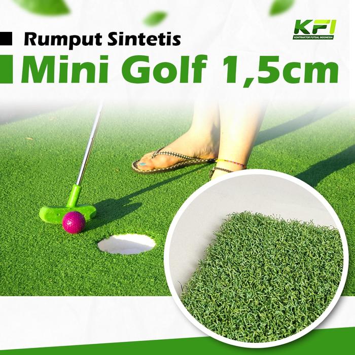 Gambar Rumput Sintetis Golf Premium Dekorasi Taman ukuran 1 x 1 Meter dari KFI SPORT OFFICIAL Kota Bekasi Tokopedia