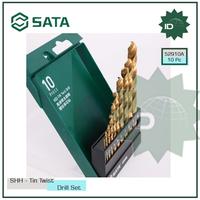 Gambar MATA BOR SET 10PC.HSS-TIN TWIST DRILL SET 52910A SATA dari SATA OS Kota Administrasi Jakarta Utara 3 Tokopedia