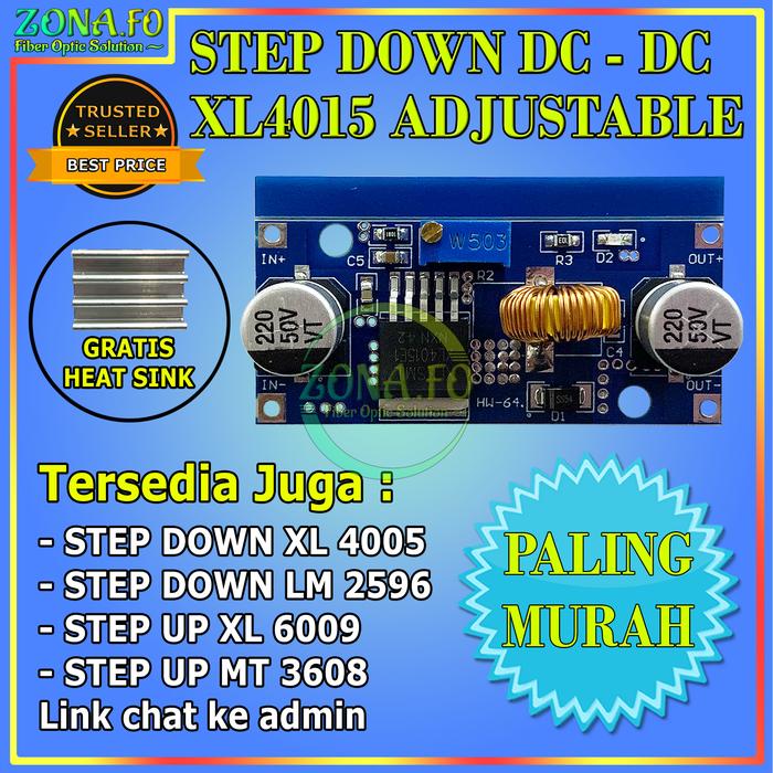 Promo XL4015 DC To DC Step Down Buck Converter 4A 4V-38V To 1,25V-36V ...
