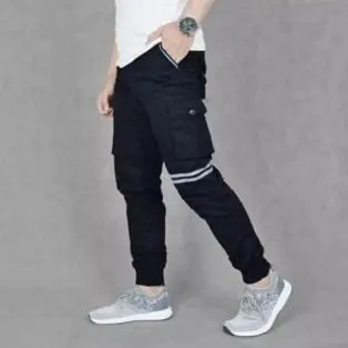 Celana Rip Cargo Pdl Panjang Pria Cowok Lelaki Dewasa Katun Stretch 2022 Pinggang Karet Bawah Melar Joger Tali Kolor Gunung Tactical Santai Hitam Item Black Cokelat Krem Mocca Moka Abu 4