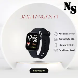 NirlabaOnlineStore Jam Tangan Anak Y1 LED Unisex Anti Air Fashion Tampilan Modern Fitur Kesehatan Garansi 1 Bulan