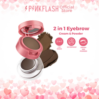 Gambar PINKFLASH 2-in-1 Eyebrow Cream & Powder Gel pomade Waterproof PFE22 - # 01 Deep Brown dari PINKFLASH STORE Kab. Tangerang 1 Tokopedia
