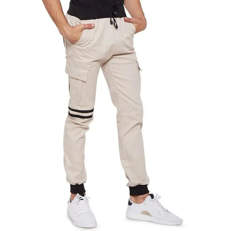 Celana Rip Cargo Pdl Panjang Pria Cowok Lelaki Dewasa Katun Stretch 2022 Pinggang Karet Bawah Melar Joger Tali Kolor Gunung Tactical Santai Hitam Item Black Cokelat Krem Mocca Moka Abu 7