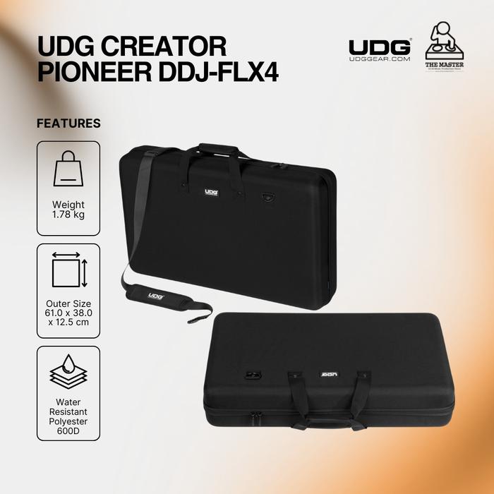 Gambar UDG Creator Pioneer DDJ-FLX4 Hardcase DJ Bag Tas Alat DJ dari The Master DJ Store Kota Surabaya Tokopedia