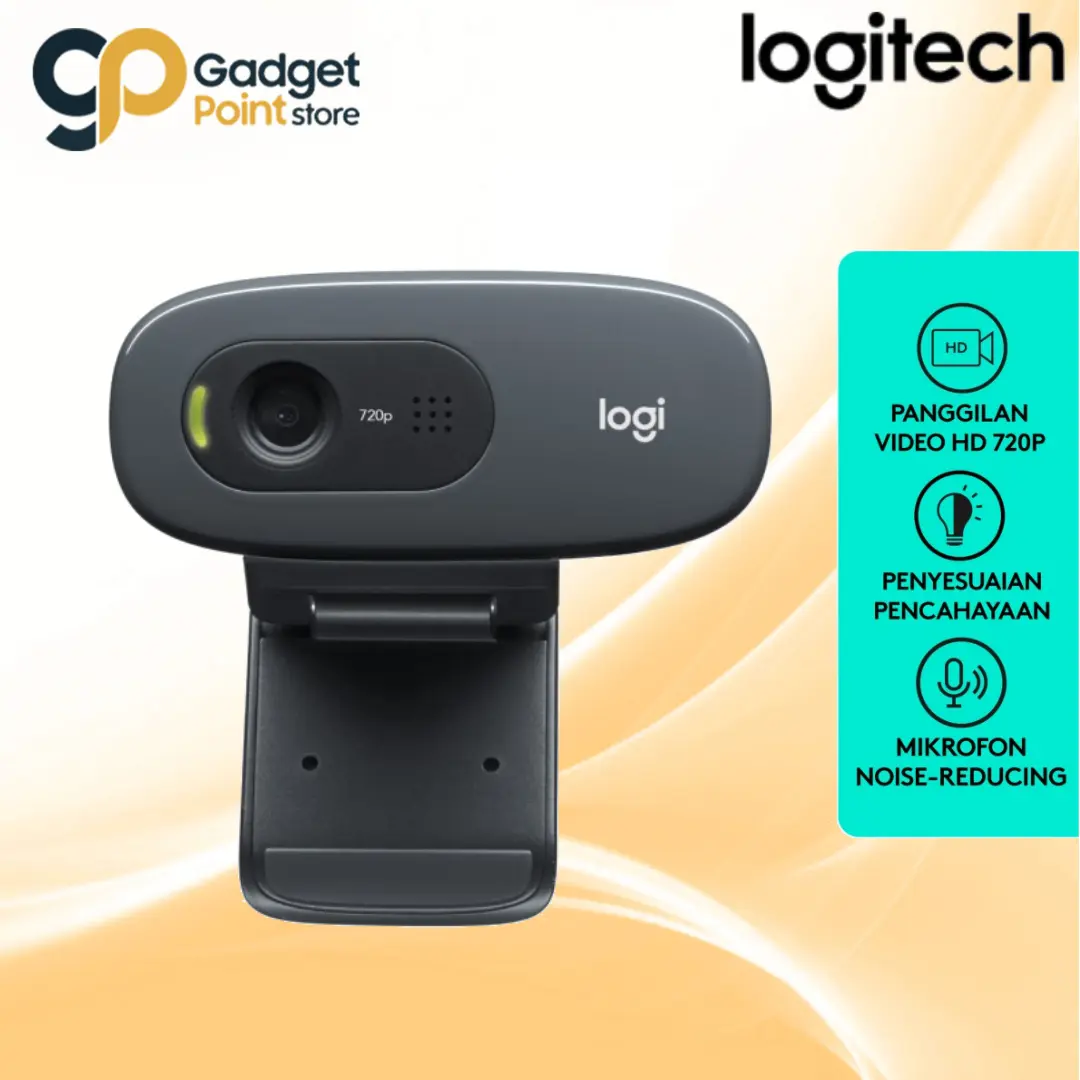 Logitech C270 Webcam HD 720p untuk Windows, Mac OS & Chrome OS