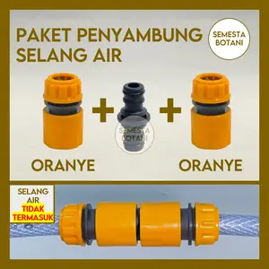 Konektor Penyambung Selang Air 1/2 5/8 3/4 1 inch Quick Release Paket