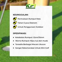 Gambar Rumput Sintetis Golf Premium Dekorasi Taman ukuran 1 x 1 Meter dari KFI SPORT OFFICIAL Kota Bekasi 3 Tokopedia