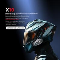 Gambar EJEAS X10 Intercom Mesh 4.0 5G Music Sharing Radio FM Bluetooth Helm 10 Rider Alt Q8 MS8 - Grey dari Tech Cube Store Kota Administrasi Jakarta Barat 4 Tokopedia