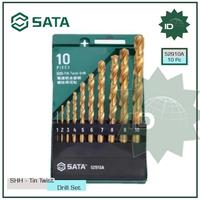 Gambar MATA BOR SET 10PC.HSS-TIN TWIST DRILL SET 52910A SATA dari SATA OS Kota Administrasi Jakarta Utara 1 Tokopedia