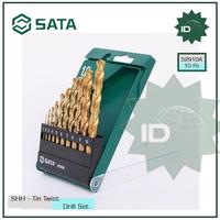 Gambar MATA BOR SET 10PC.HSS-TIN TWIST DRILL SET 52910A SATA dari SATA OS Kota Administrasi Jakarta Utara 2 Tokopedia