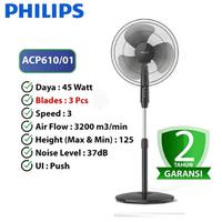 Gambar Philips ACP-610-3 Blade / ACP-620-5 Blade Kipas Angin Berdiri 45 Watt Stand Fan 16 Inch - ACP-610/01 HITAM-3BALING dari Toko Multi Elektronik Kota Administrasi Jakarta Pusat 5 Tokopedia