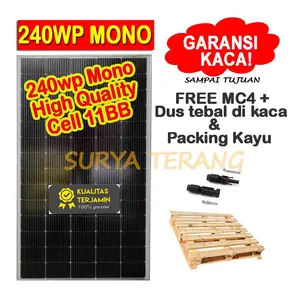 Solar Panel Surya 240wp Mono Solar Cell 240wp Mono FREE Packing Kayu
