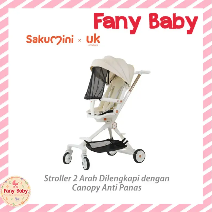 SAKUMINI STROLLER PORTABLE FOLDABLE KERETA DORONG LIPAT CANOPY ANAK BAYI TRAVELLING