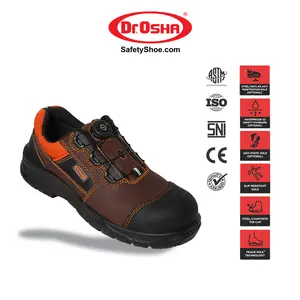 Dr OSHA Viper 3169 S2 Composite Waterproof Safety Shoes Quick-Lace System - Brown