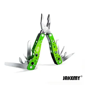 Jakemy JM-PJ1003 9 in 1 Multifunction Outdoor Folding Pliers - Green
