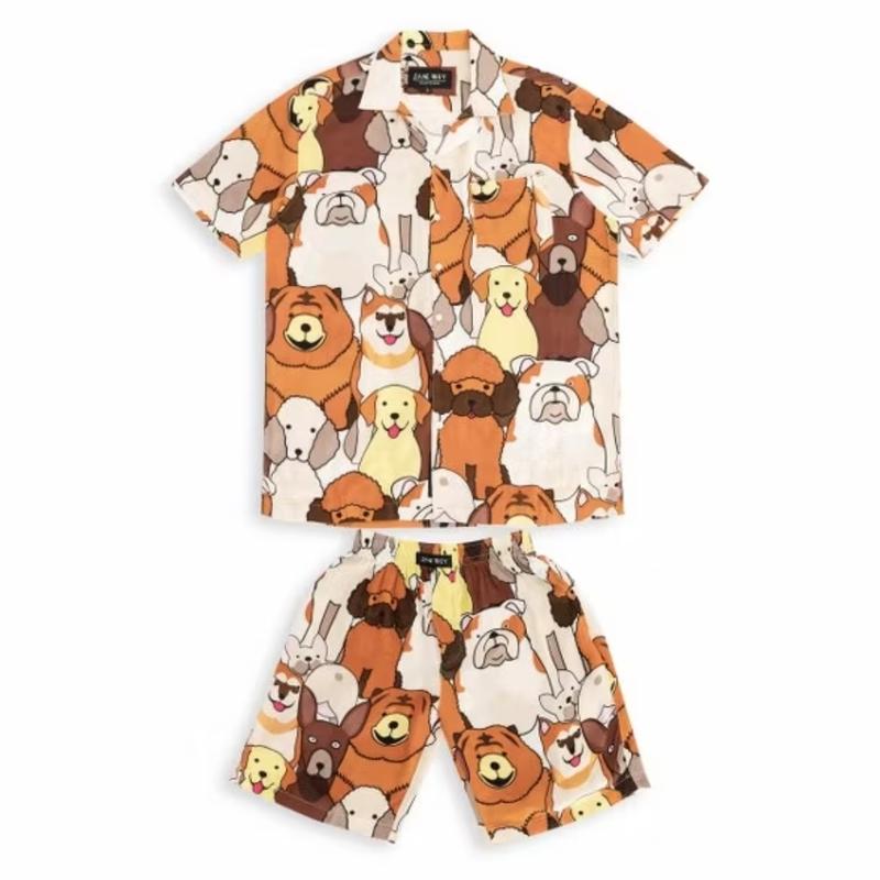 Piyama pria dewasa sleepwear men tie dye set pria baju tidur piyama 7