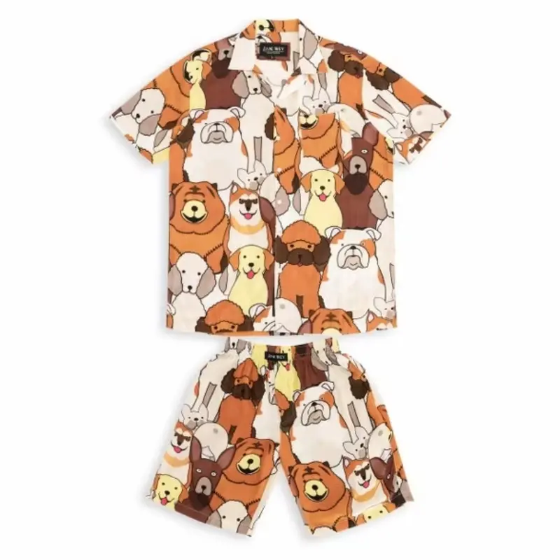 Piyama pria dewasa sleepwear men tie dye set pria baju tidur piyama 7