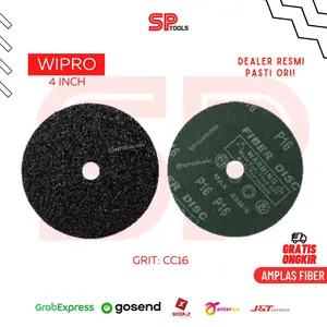 AMPLAS FIBER / MATA GERINDA GURINDA AMPLAS ABRASIVE DISC 4" 4 INCH CC16 / CC 16 / #16 WIPRO