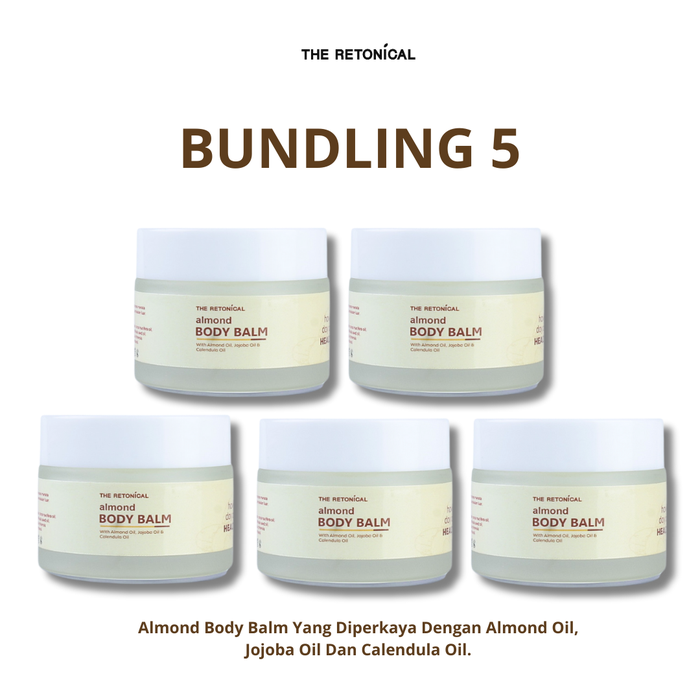Gambar Bundling 5pcs The Retonical Almond Body Balm Penghilang Bekas Luka | Krim untuk merawat kulit gatal Eksim & Sensitif dari The Retonical Kota Bandung Tokopedia