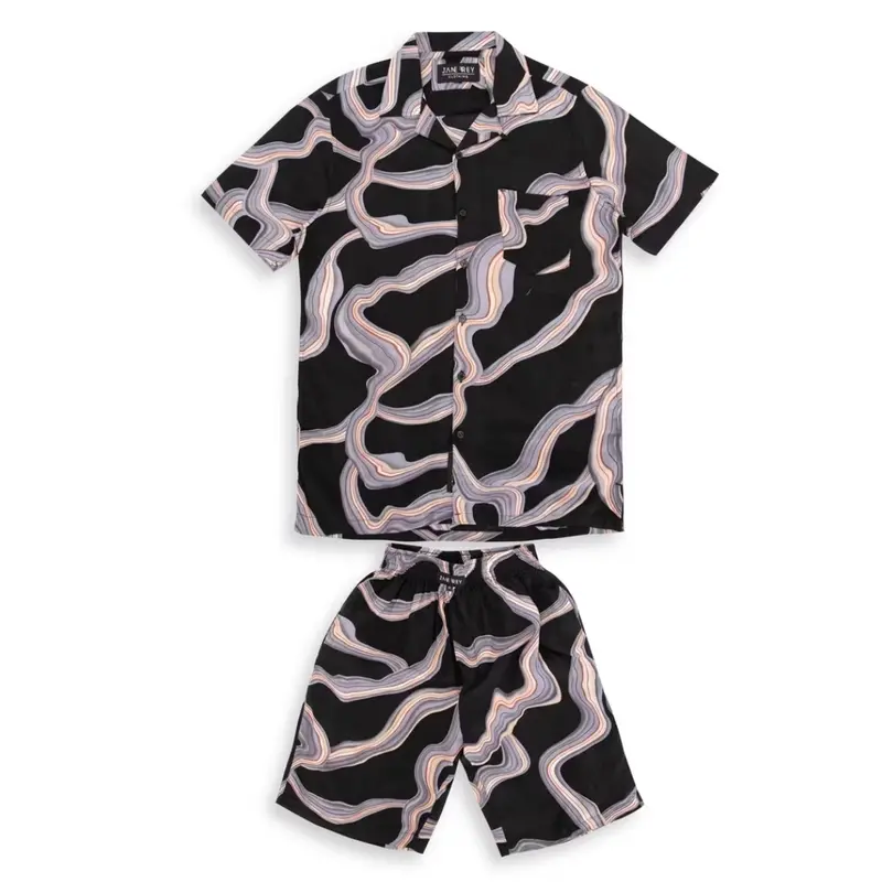 Piyama pria dewasa sleepwear men tie dye set pria baju tidur piyama 5