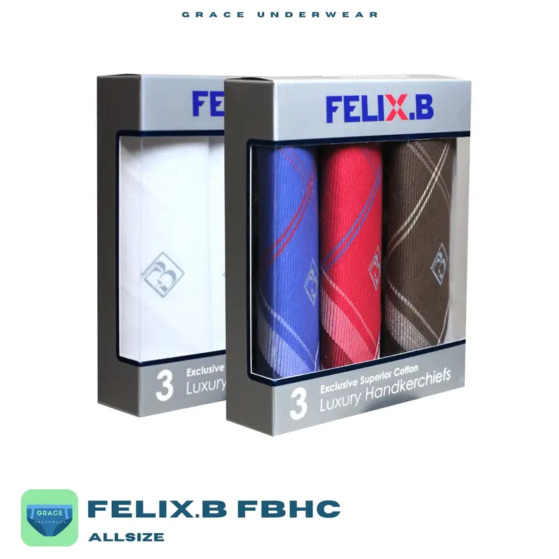 Saputangan Felix.B FBHC Premium isi 3 Pcs 0