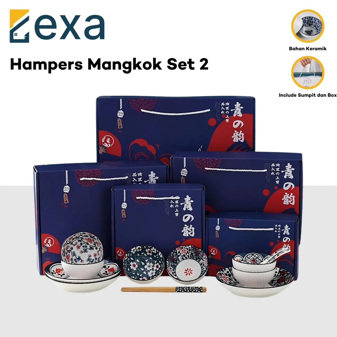 Hampers Mangkok Set Japanese Bowl Hampers Natal Idul Fitri Set Mangkok