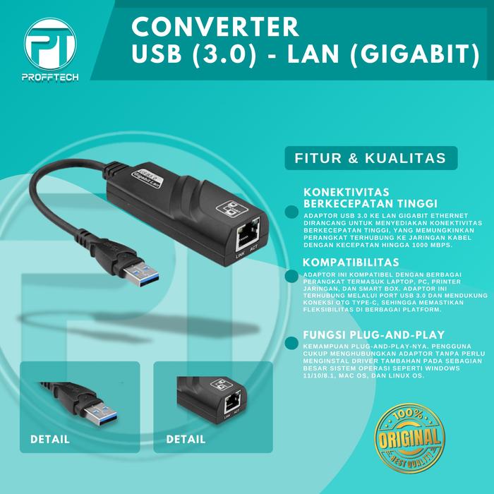 Jual USB 3.0 TO LAN Usb 3.0 Gigabit Enthernet Usb 3.0 To Lan /lan to ...