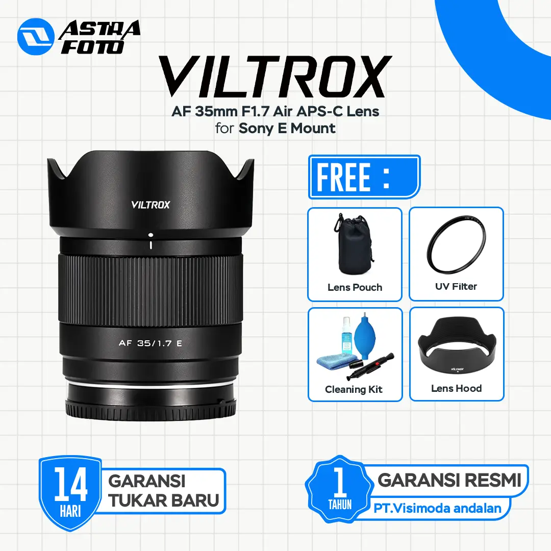 Viltrox AF 35mm F1.7 Air APS-C Lens for Sony E Mount Lensa Viltrox Garansi Resmi