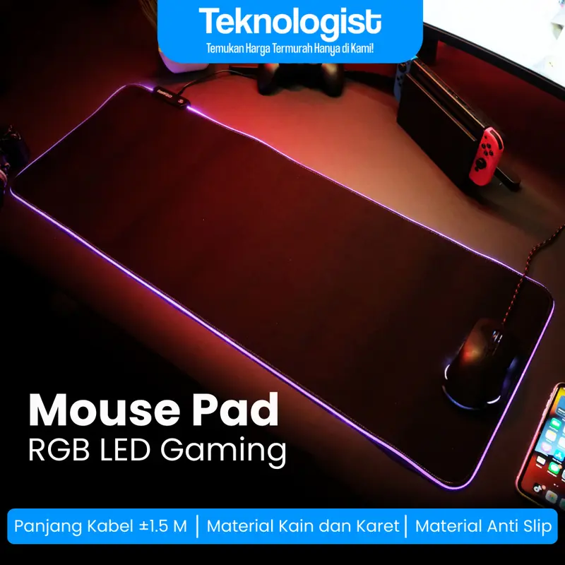 MONTIAN Glowing LED High Precision Gaming Mouse Pad RGB 0