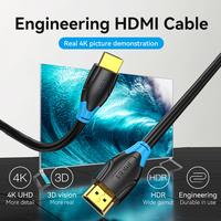 Gambar Vention [AACBG 1.5M] Kabel HDMI 3D v2.0 4K UHD High Speed Quality - Model BULAT dari Vention Authorized Store Kota Administrasi Jakarta Barat 3 Tokopedia