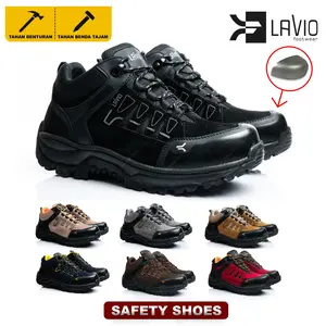 Sepatu Boots Safety Pria Outdoor Hiking Gunung  Adventure Trekking Keren Lavio Elektra High Quality