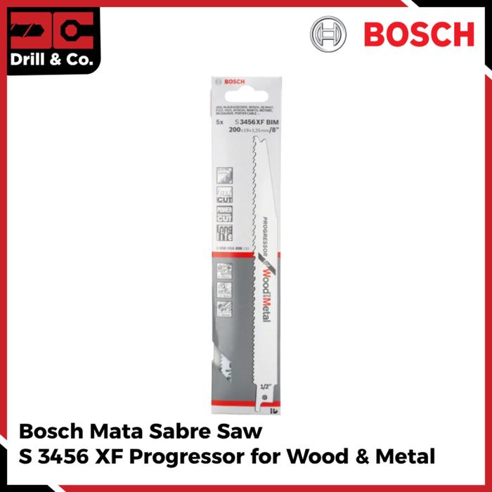 Gambar Mata Gergaji Saber Saw Bosch Metal dan Kayu S 3456 XF (5 pcs/pack) dari Drill&Co Kota Administrasi Jakarta Barat Tokopedia