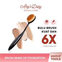Gambar Brush Make Up Oval Gagang Kuas Make Up Foundation Liquid Bulu Halus dari Amy's Diary Kab. Tangerang 1 Tokopedia