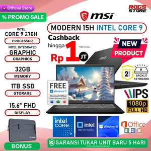 MSI MODERN 15H CORE i9 270H 32GB 1TB W11+OHS 15.6FHD IPS