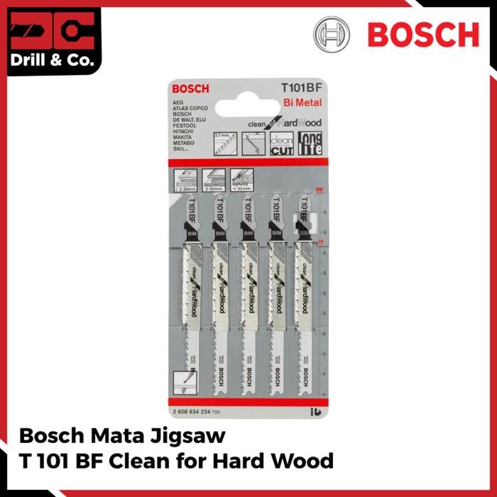 Gambar Mata Gergaji Kayu Keras Bosch T 101 BF Clean dari Drill&Co Kota Administrasi Jakarta Barat Tokopedia