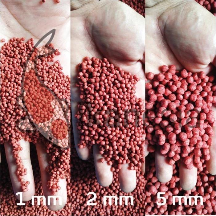 Pakan Pelet Makanan Ikan Mas Koki Raiden Pellet [TOPLES MEGA SIZE & REFILL 1KG] Bawang Putih