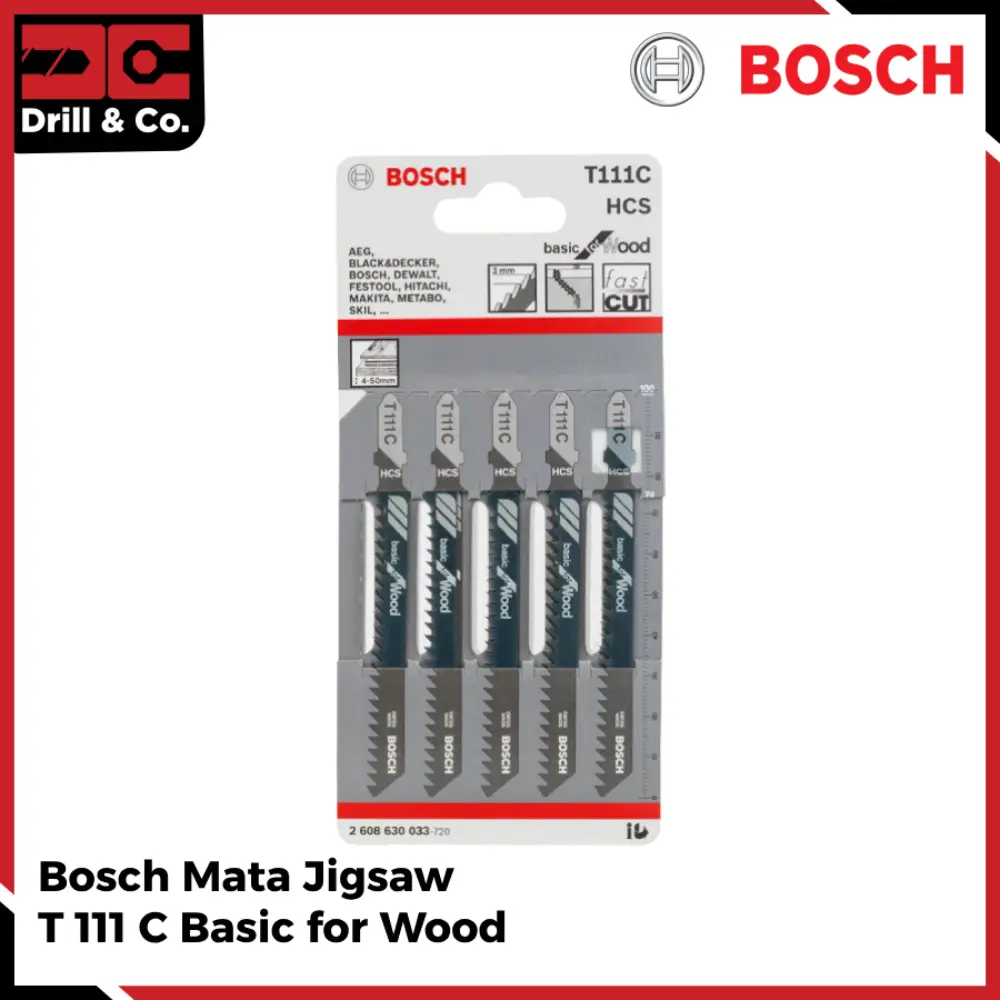 Mata Jigsaw Bosch / Jigsaw Blade T111C / T 111C / T 111 C